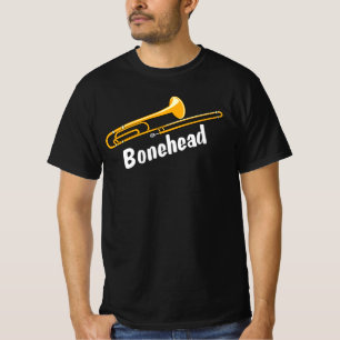 Camiseta Texto Branco do Bonehead Trombone