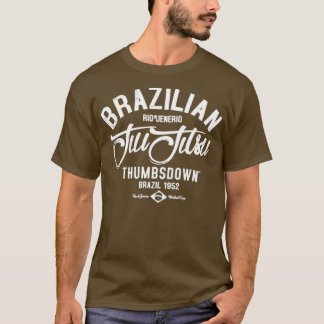 Camiseta Texto branco do brasileiro Jiu Jitsu
