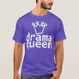 Camiseta Texto Branco do Drama da Tipografia