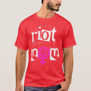 Camiseta Texto branco do MOM GRRRL RIOT