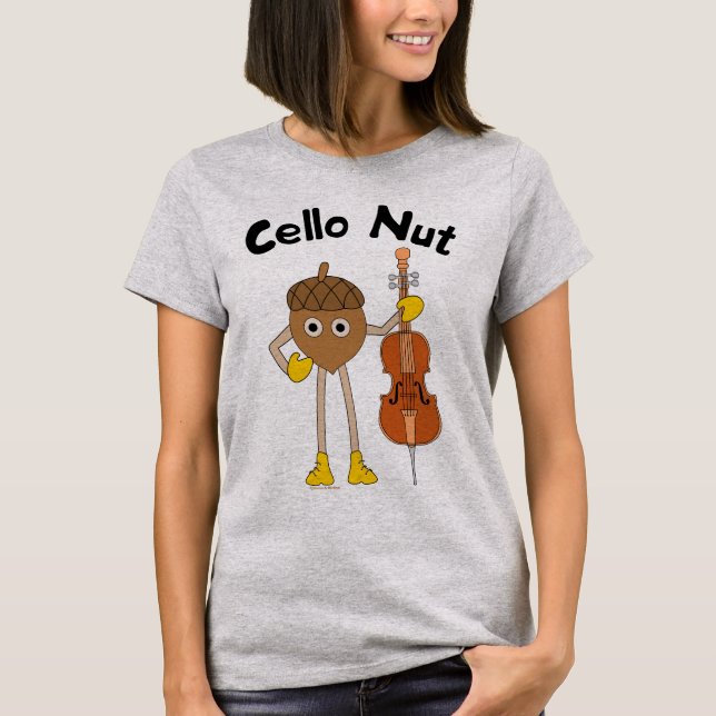 Camiseta Texto Cello Nut (Frente)