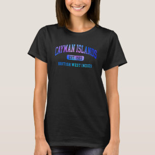 Camiseta Texto Colorido do Arco das Ilhas Grande Cayman Sou