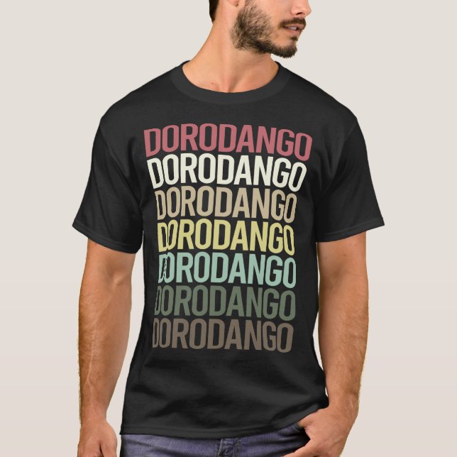 Camiseta Texto Colorido Dorodango Mud Ball Dango (Frente)