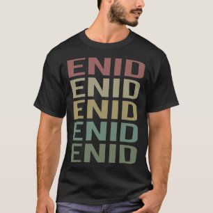 Camiseta Texto Colorido Enid