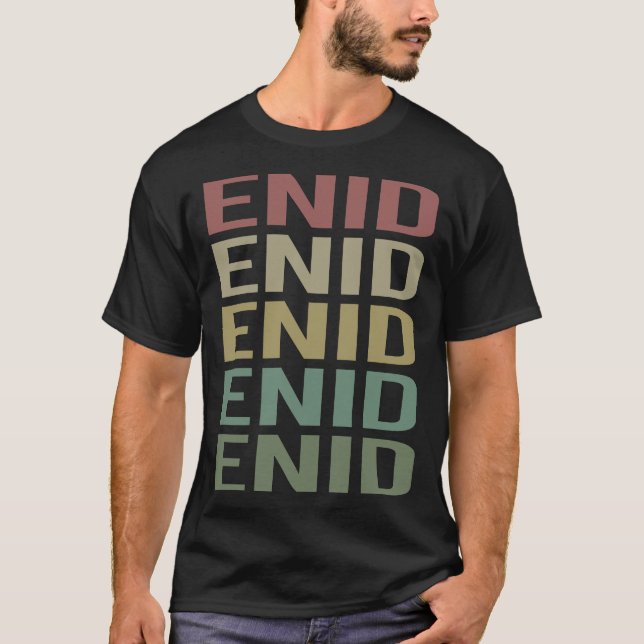 Camiseta Texto Colorido Enid (Frente)