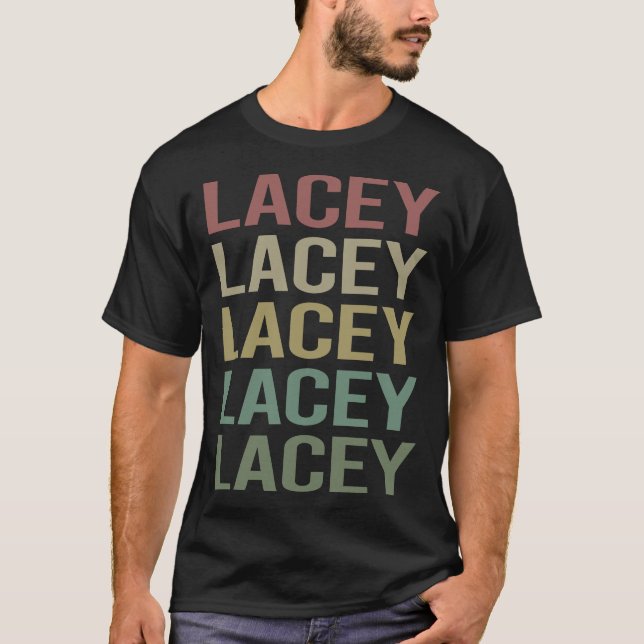 Camiseta Texto Colorido Lacey (Frente)