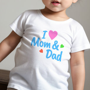 Camiseta Texto Colorido no Bebê T-camarão DP7Art