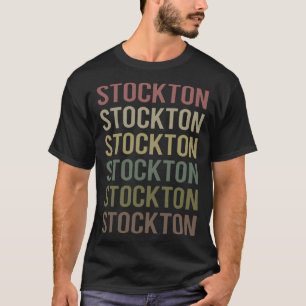 Camiseta Texto Colorido Stockton