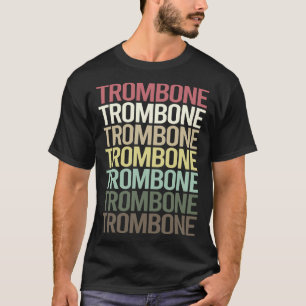 Camiseta Texto Colorido Trombone Trombonista