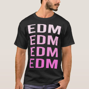 Camiseta Texto Cor-de-Rosa EDM
