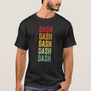 Camiseta Texto Cripto do Arco-Íris do Dash