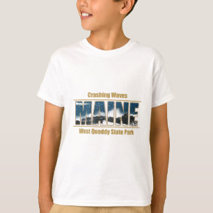 Camiseta Texto da Imagem Maine - Ondas Caindo