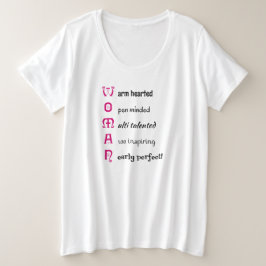 Camiseta Texto da MULHER Inspiracional