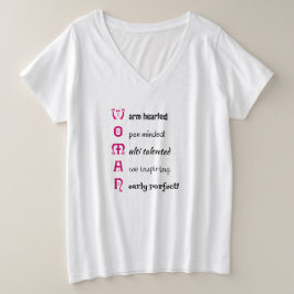 Camiseta Texto da MULHER Inspiracional