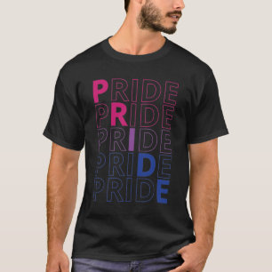 Camiseta Texto da Tipografia do Orgulho Bissexual LGBTQ