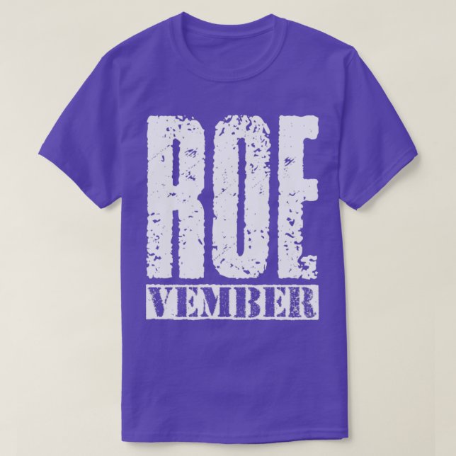 Camiseta Texto da Vintagem Branca do Roevember (Frente do Design)