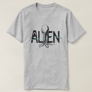 Camiseta Texto de Alienígena de Espaço