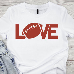 Camiseta Texto de Amor Rustic Red Futebol