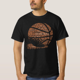 Camiseta Texto de Basquete - Presente Legal para Amantes de