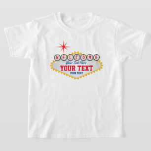 Camiseta Texto de Boas-vindas de Las Vegas
