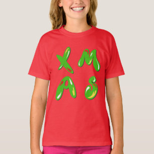 Camiseta Texto de Bolha do Xmas