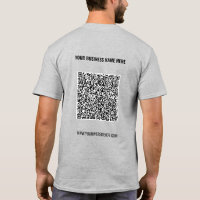 Texto de Código QR Personalizado Modelo de Camiset