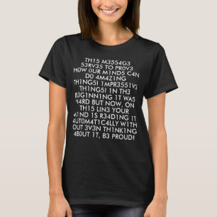 Camiseta texto de divertimento de letalidade Escuro