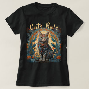 Camiseta Texto de Edição de Regras do Estilo de Arte Pop Am