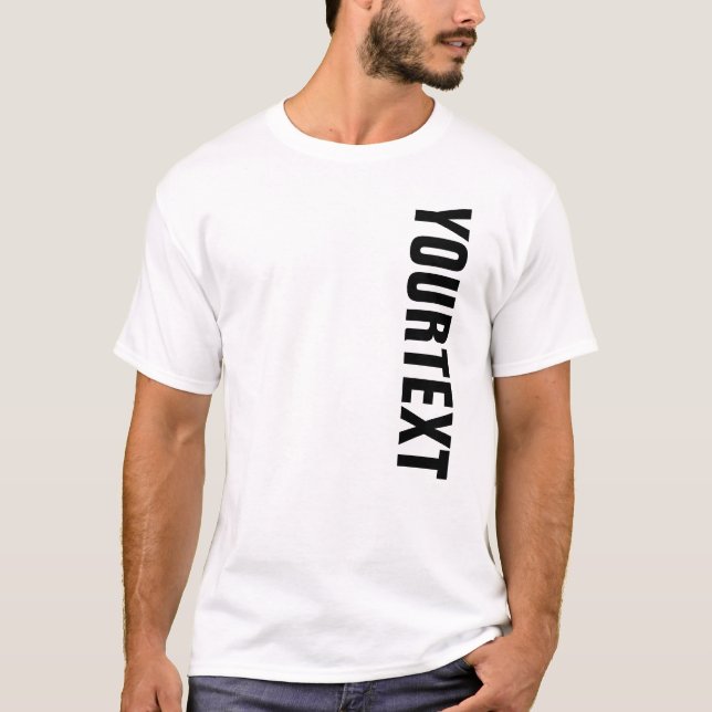Camiseta Texto de fonte grande ou Modelo de nome é moderno (Frente)