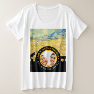 Camiseta Texto de Foto Personalizado - Aniversário de Féria