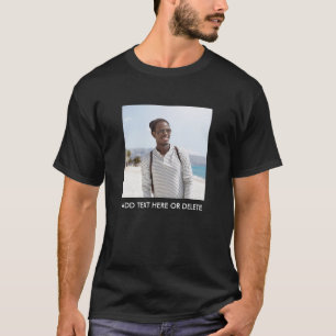 Camiseta Texto de Fotografia Personalizado