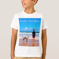 Texto de Fotografia Personalizado e Camisa-T com F