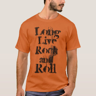 Camiseta Texto De Grunge Preto E Rolo Longo Vivo