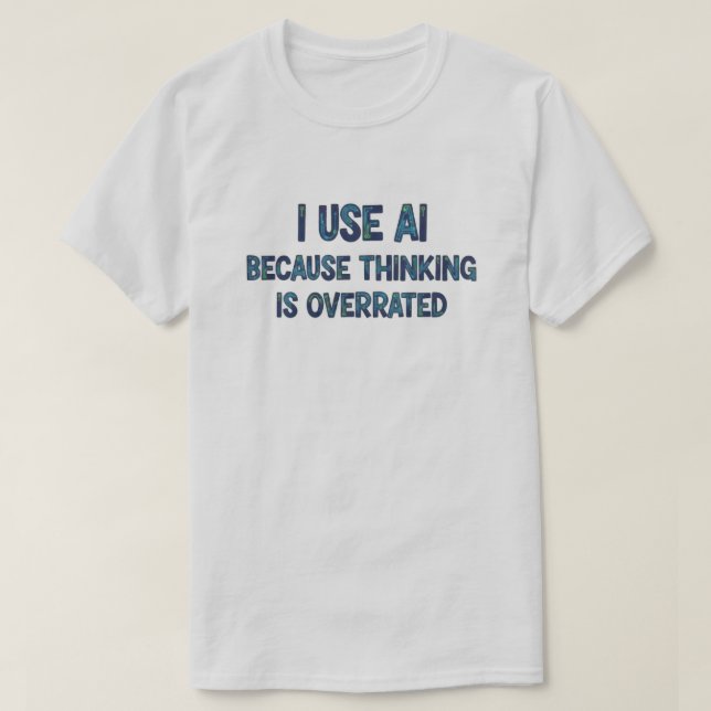 Camiseta Texto de IA Unisexo (Frente do Design)