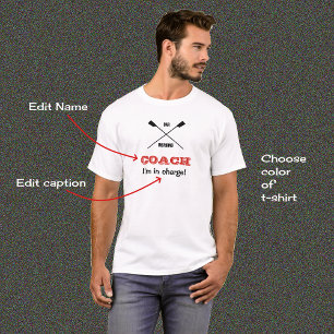 Camiseta Texto de inspiração do costume do treinador do