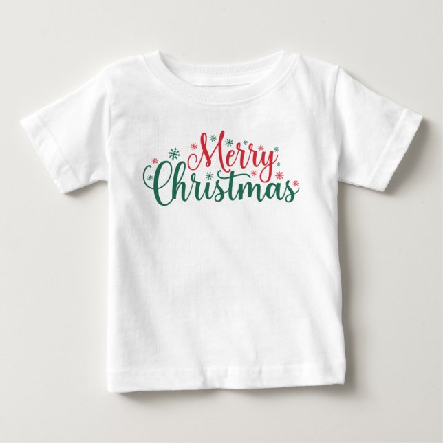 Camiseta Texto de natal feliz (Frente)