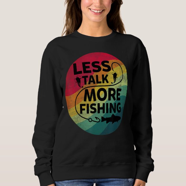 Camiseta Texto de Pesca Menos Fala Mais Pesca (Frente)