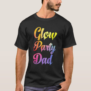 Camiseta Texto de Pintura de Pai de Festa Brilhante Família
