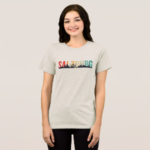 Camiseta Texto de Salzburgo com Horizonte