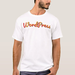 Camiseta Texto de Tipo de Letra do WordPress WP