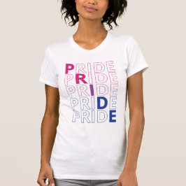 Camiseta Texto de Tipografia Orgulho Bissexual LGBTQ