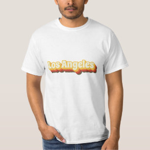 Camiseta Texto de Vintage Retro Los Angeles
