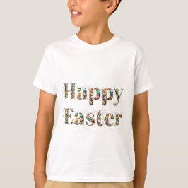 Camiseta Texto decorativo do felz pascoa
