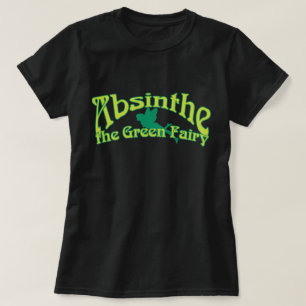 Camiseta Texto do absinto a fada verde
