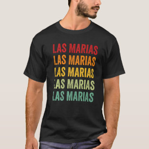 Camiseta Texto do arco-íris do Condado de Las Marias Porto