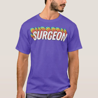 Camiseta Texto do cirurgião retrô