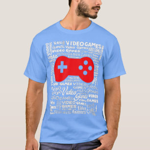 Camiseta Texto do Controlador de Jogo Palavra Arte Legal na