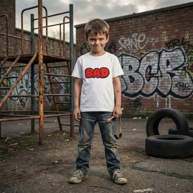 Camiseta Texto do Estilo do Grafite Vermelho Nulo (Criador carregado)