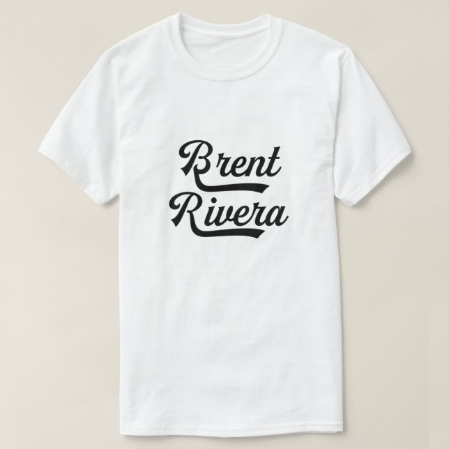 Camiseta Texto do Estilo Relacionável Brent Rivera (Frente do Design)