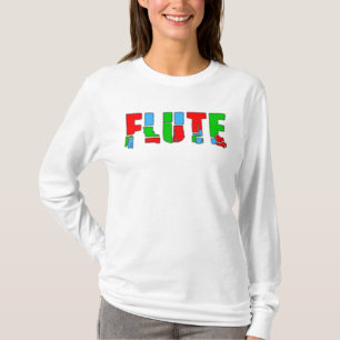 Camiseta Texto do Flute Patchwork